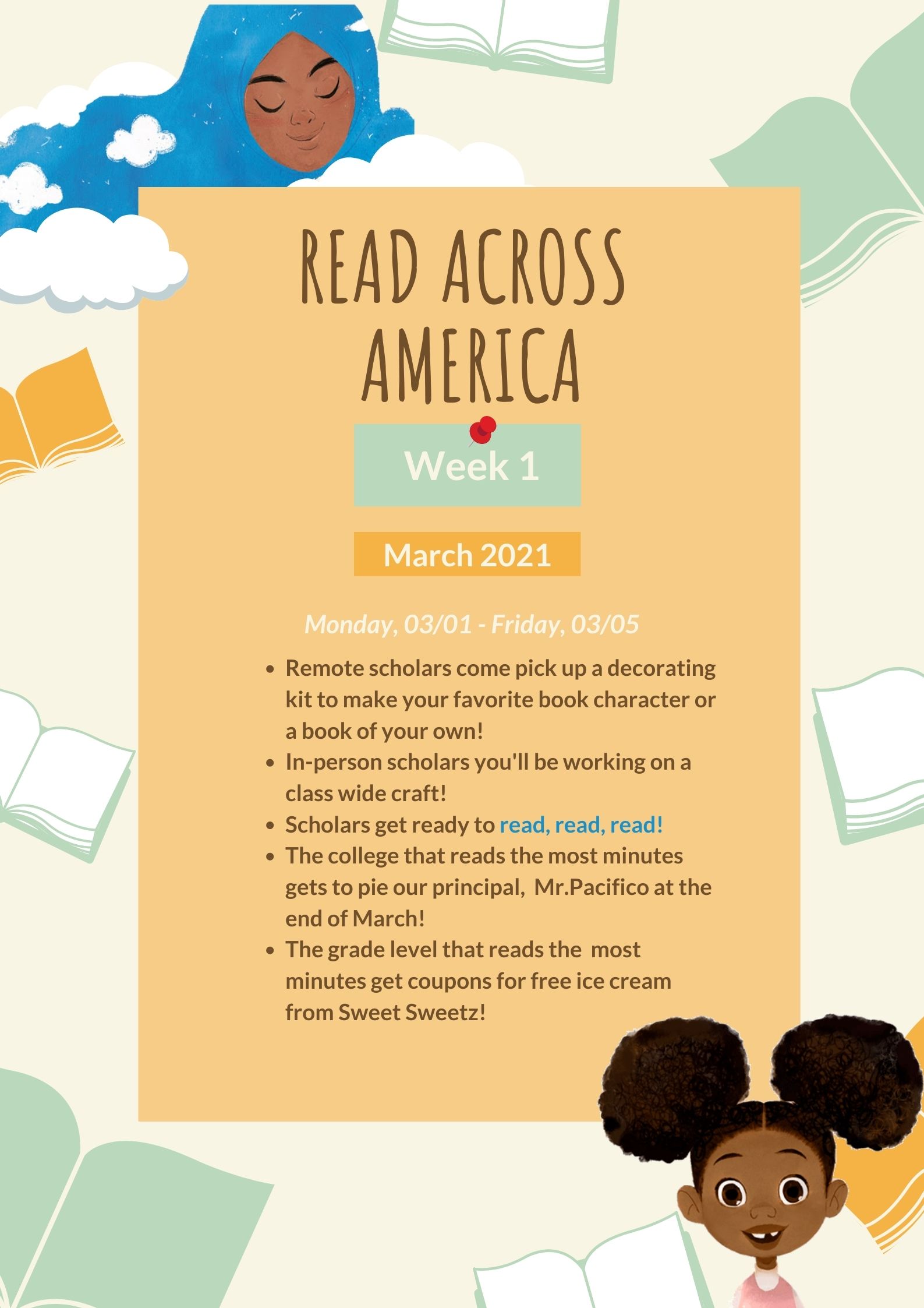 Read Across America month poster